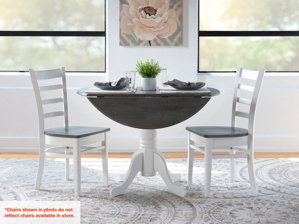 Dropleaf 3-Piece Dinette - Heather Grey