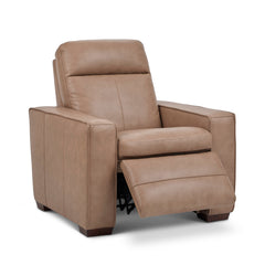 Dutch Leather Power Recliner with Power Headrest & Lumbar by Flexsteel