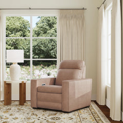 Dutch Leather Power Recliner with Power Headrest & Lumbar by Flexsteel