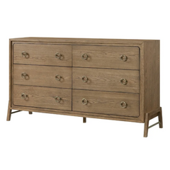 Elure High-Leg 6-Drawer Dresser by Bernards