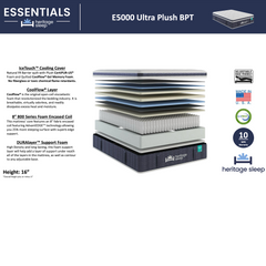 Essentials E5000 Ultra Plush BPT Mattress by Heritage