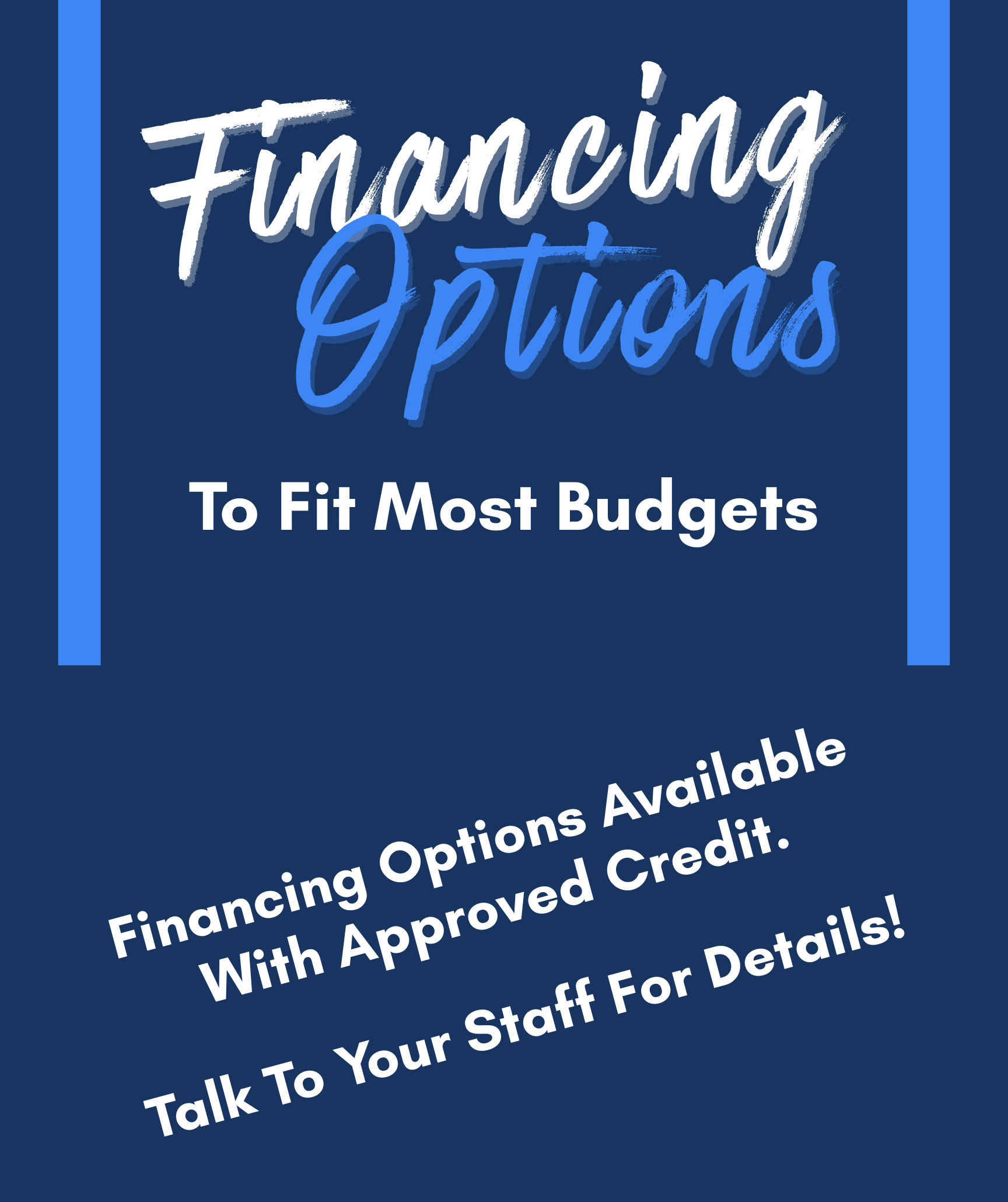 Financing options available for Barrow customers