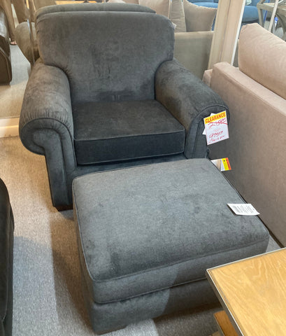 Flexsteel Chair and Ottoman