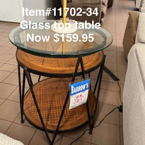 Glass Top Table