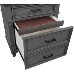 Caraway 2-Drawer Nightstand (Aged Slate) by Aspenhome