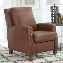 Hunter High Leg Pushback Recliner in Chestnut Charm by Parker House