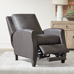 Hunter High Leg Pushback Recliner in Echo Grey by Parker House