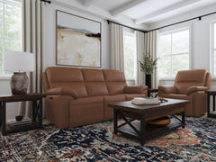 Jackson Leather Power Reclining Sofa by Flexsteel