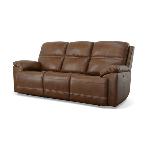 Jackson Leather Power Reclining Sofa by Flexsteel