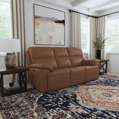 Jackson Leather Power Reclining Sofa by Flexsteel