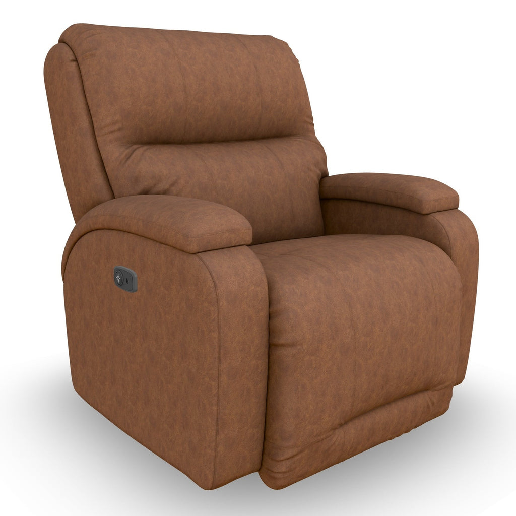 Maverly Power Recliner in Cognac Leather by Best Home Furnishings