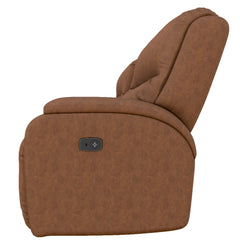 Maverly Power Loveseat with Console in Cognac Leather by Best Home Furnishings