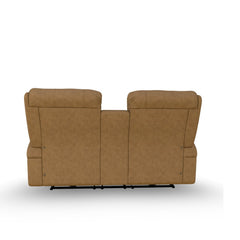 Maverly Power Loveseat with Console in Umber Leather by Best Home Furnishings
