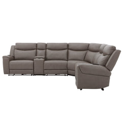 Momentum 6-Piece Power Sectional with Heat, Massage & Speaker by Parker House