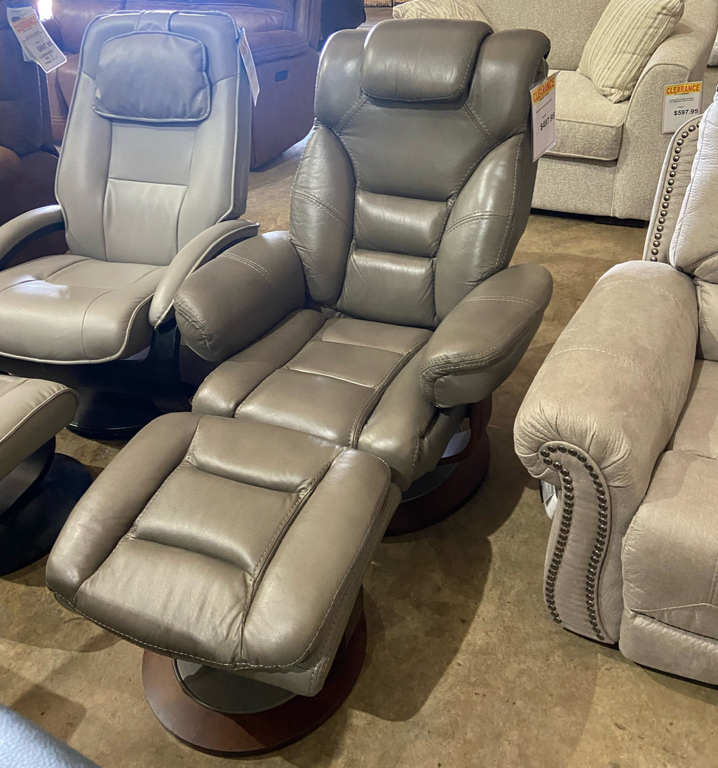 Monarch Swivel Recliner with Ottoman