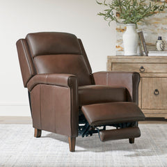 Northfield High Leg Pushback Recliner in Walnut Whirl by Parker House