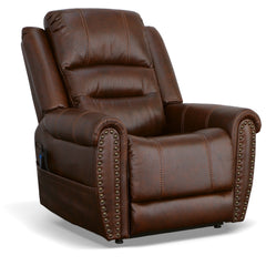 Oscar Pumpernickel Fabric Lift Recliner by Flexsteel