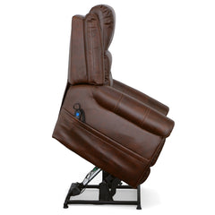 Oscar Pumpernickel Fabric Lift Recliner by Flexsteel