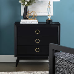 Pomeroy Black Chest by Crestview Collection