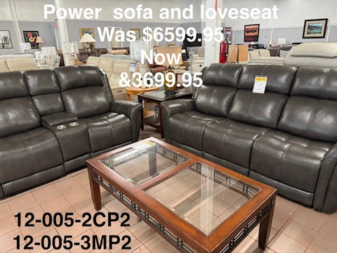 Power Sofa and Loveseat