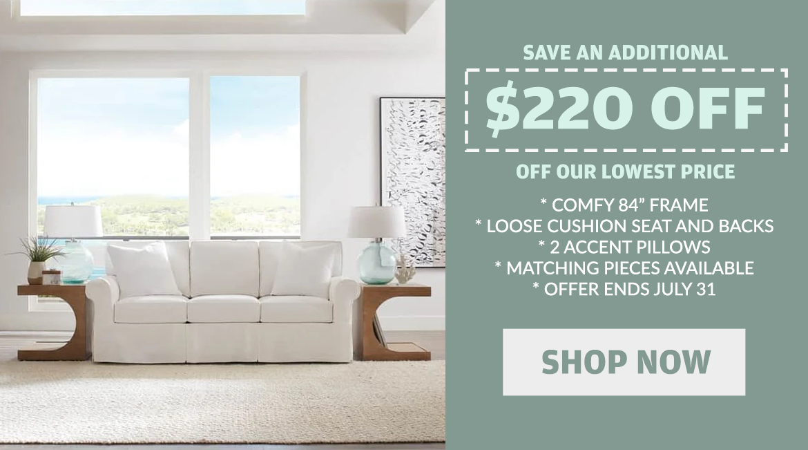 Sofa on Sale - $220 off Nantucket Slipcover Sofa