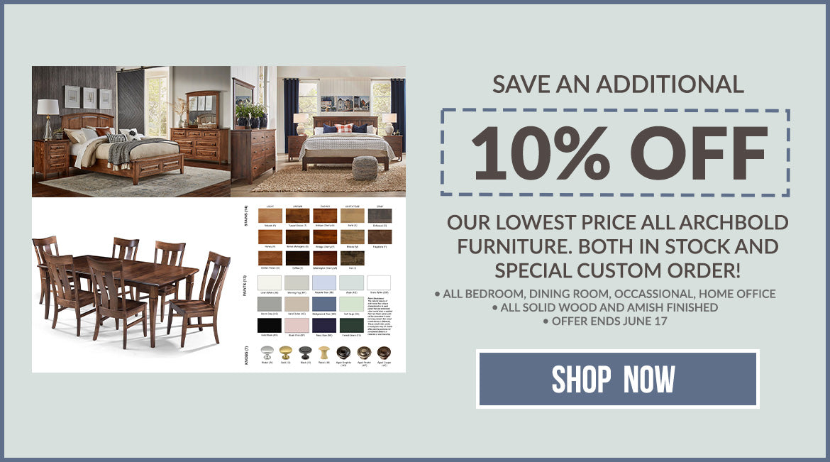 Sale on all Archbold Furniture