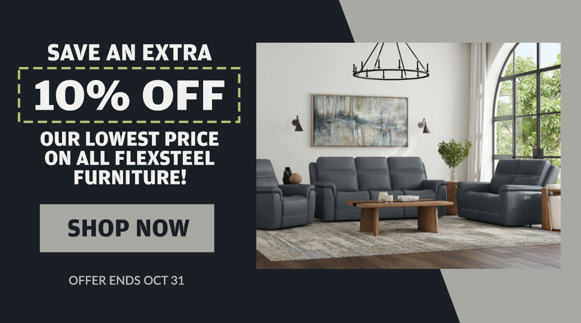 Sale on ALL Flexsteel furniture at Barrow!