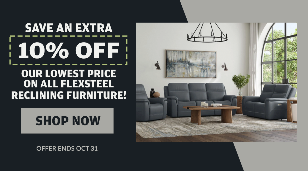 Sale on Flexsteel reclining furniture at Barrow!