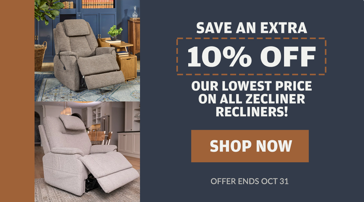 Take an extra 10% off all Zecliners at Barrow