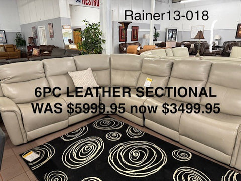 6-Piece Leather Sectional