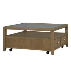 Reed Square Coffee Table With Casters by Flexsteel