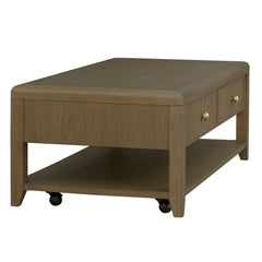 Reed Rectangular Coffee Table With Casters by Flexsteel