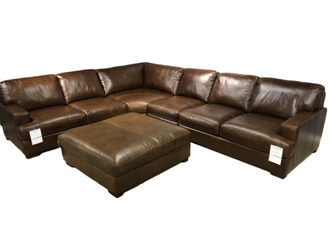 Dallas 4-piece Leather Sectional by Softline