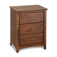 Shaker 3 Drawer Wide Nightstand by Archbold