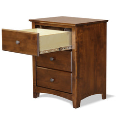Shaker 3 Drawer Wide Nightstand by Archbold
