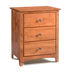 Shaker 3 Drawer Wide Nightstand by Archbold