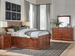 Shaker 10 Drawer Dresser and Mirror by Archbold