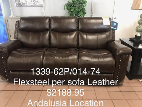 Leather Sofa by Flexsteel