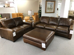 Utah Leather Love Seat by Softline