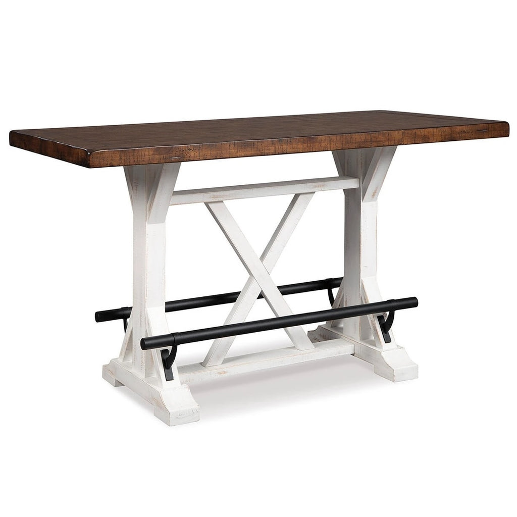 Valebeck Counter Height Dining Table with Footrests by Signature Design by Ashley