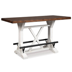Valebeck Counter Height Dining Table with Footrests by Signature Design by Ashley