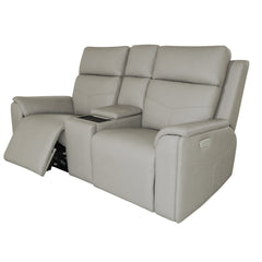 Vernon Power Reclining Loveseat with Console, Heat & Massage by Flexsteel