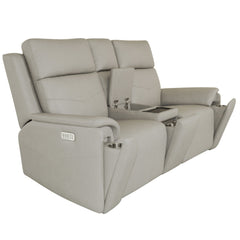 Vernon Power Reclining Loveseat with Console, Heat & Massage by Flexsteel