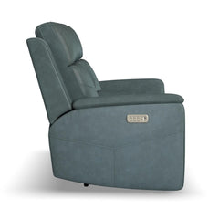 Vernon Power Reclining Loveseat with Console, Heat & Massage by Flexsteel