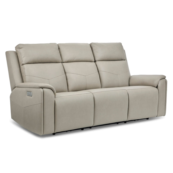 Vernon Power Reclining Sofa with Console, Heat & Massage by Flexsteel