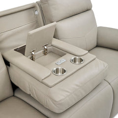 Vernon Power Reclining Sofa with Console, Heat & Massage by Flexsteel