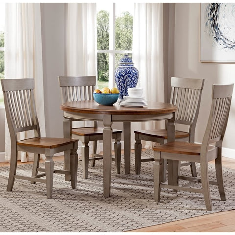 Vista Round 5-Piece Dinette in Hickory & Stone by John Thomas Furniture