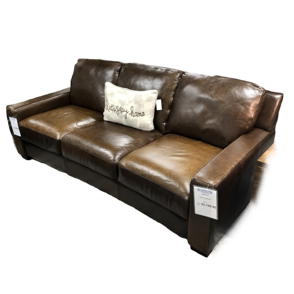 York Track Arm Leather Sofa by Softline