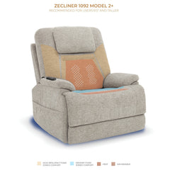 Zecliner Model 2+ Power Lift Sleep Chair with Heat and Massage by Flexsteel