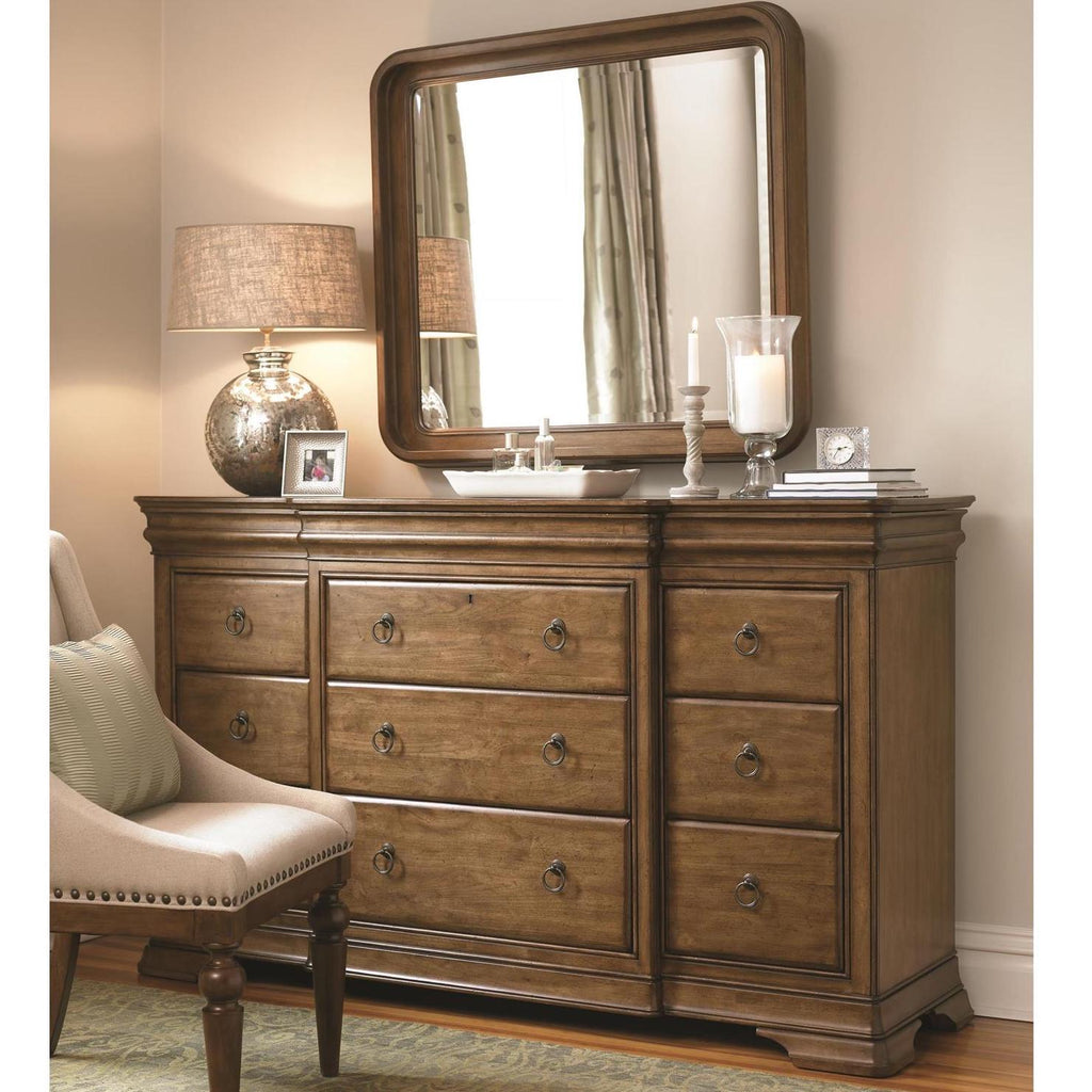 New Lou Drawer Dresser and Mirror by Universal